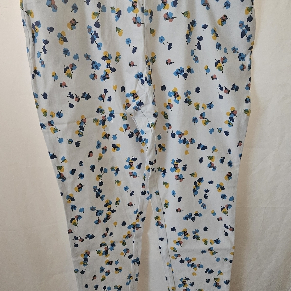 Kate & Mallory White Floral Pants